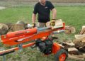 How do you use an electric log splitter?