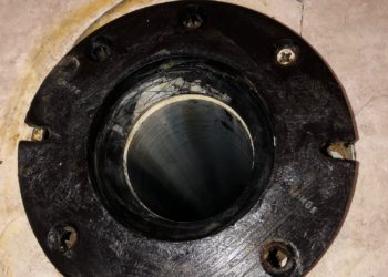What do you do if the toilet flange is above the floor?