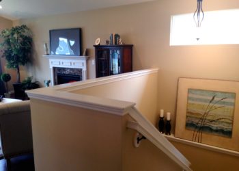 stair half wall height