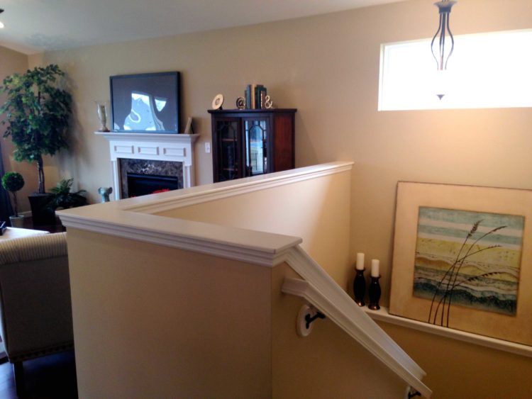 stair half wall height