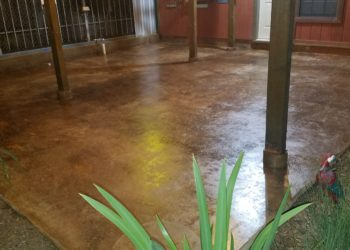 sealing acid stained concrete floor