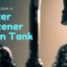 How do you empty a water softener resin tank?