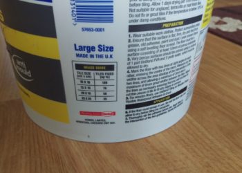 wall tile adhesive drying time