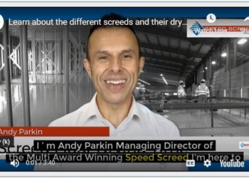 speed up screed drying time