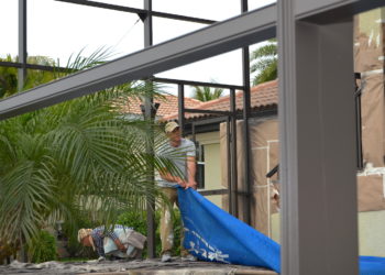 painting aluminum pool cage