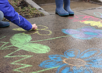 painting outside in the rain
