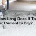 how long does it take for screed to dry
