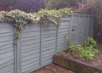 quickest way to paint garden fence