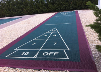 What size is a shuffleboard court?