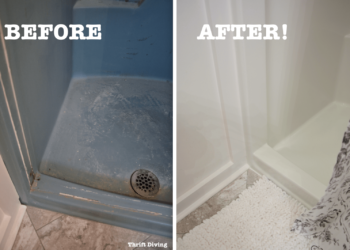 how long to wait to shower after painting bathroom
