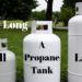 How long will 100 lb propane tank last?