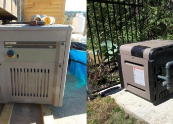 What size propane tank is needed for a pool heater?