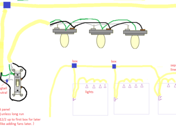 wiring multiple lights to one switch
