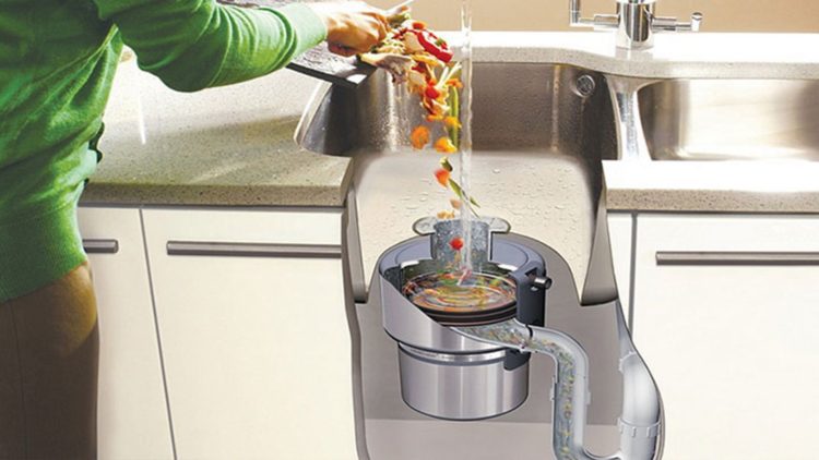 garbage disposal average wattage