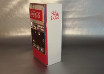 Can you lay down a Coke machine?