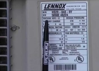 How do I read my Trane air handler model number?