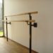 How far should a ballet barre be from the wall?