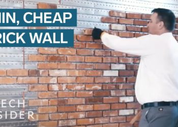 How do you install brick wall panels?