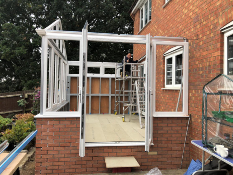 conservatory build process