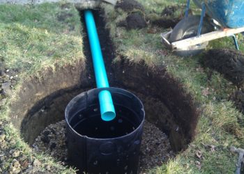 outdoor shower drain system