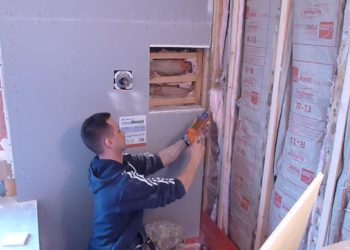shower board installation
