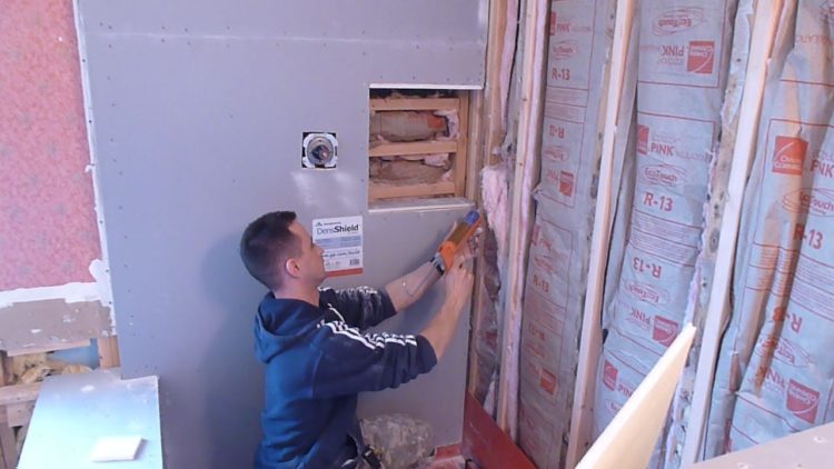 shower board installation