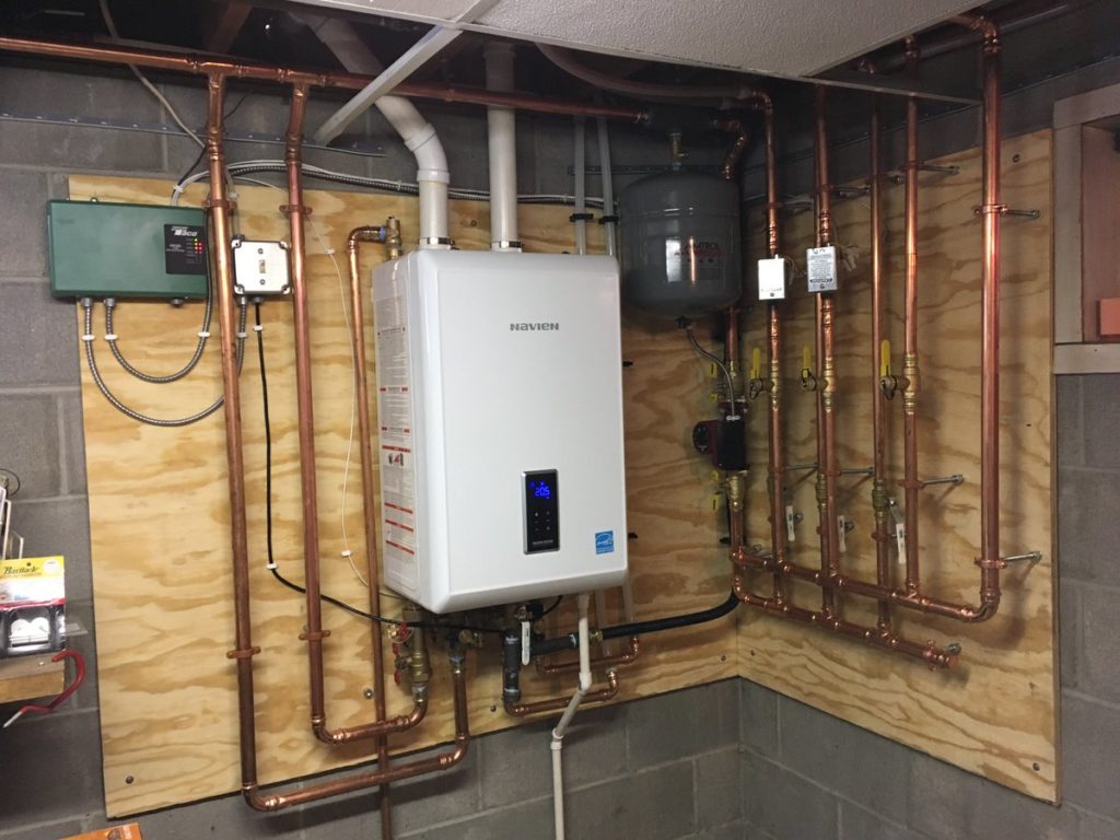 How much does it cost to install a navien combi boiler?