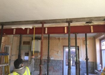 replacing load bearing wall with steel beam