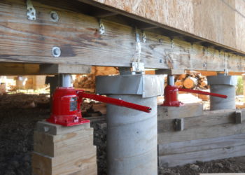 how to use a bottle jack to lift a house