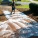How do you power wash a concrete pool deck?