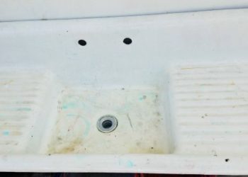 how to paint a porcelain sink