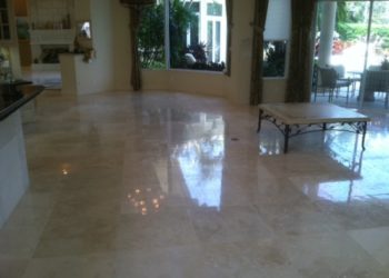 refinishing travertine floors
