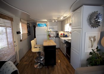 old trailer home remodel