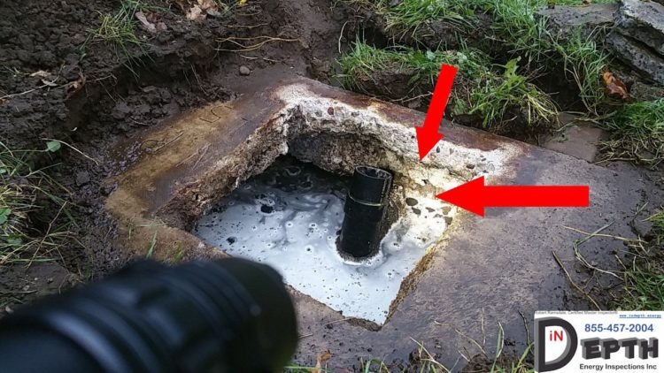 What's a baffle in a septic tank?