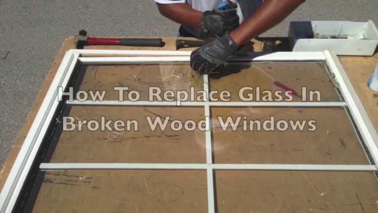 how to replace broken window glass