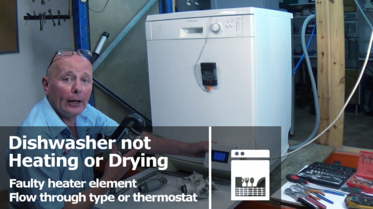 dishwasher not heating water