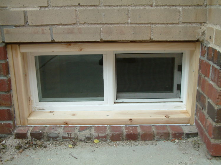 basement window trim
