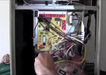 How do you change a Lennox furnace control board?