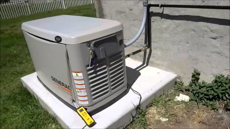 What size gas line is needed for a whole house generator?