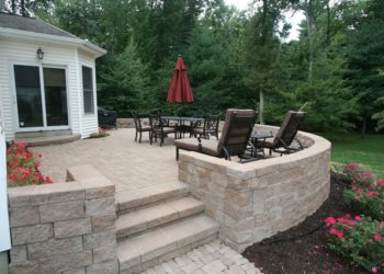 raised paver patio ideas