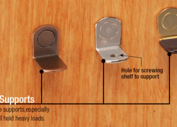 What is the standard shelf pin size?