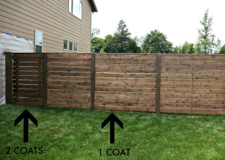 how much stain per fence panel
