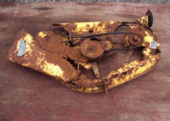 How do I keep my mower deck from rusting?