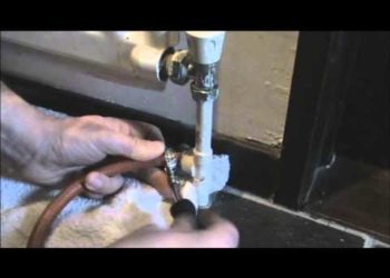 draining combi central heating system