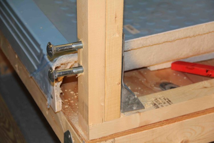 how to frame a half wall for shower