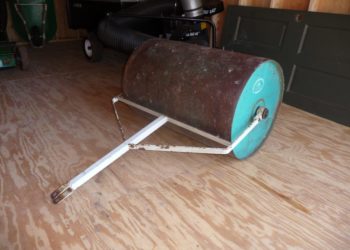 makeshift lawn roller