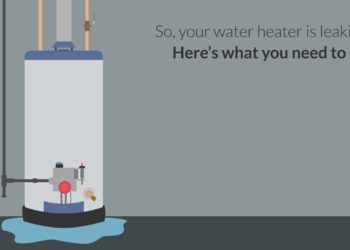 What do I do if my water heater is leaking from the top?