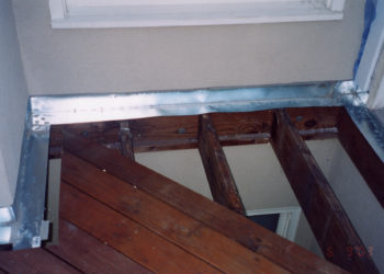 how to install deck flashing on existing deck