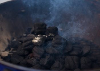 grilling with wood instead of charcoal