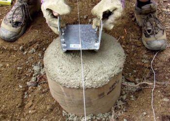 What size sonotube for a 6x6 post?